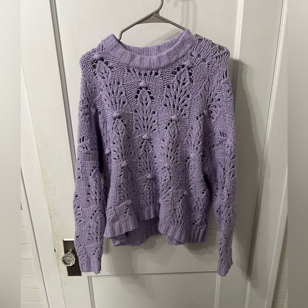 Aerie Lavender Knit Sweater